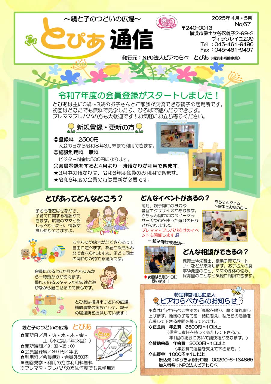 とぴあ通信・67号表面