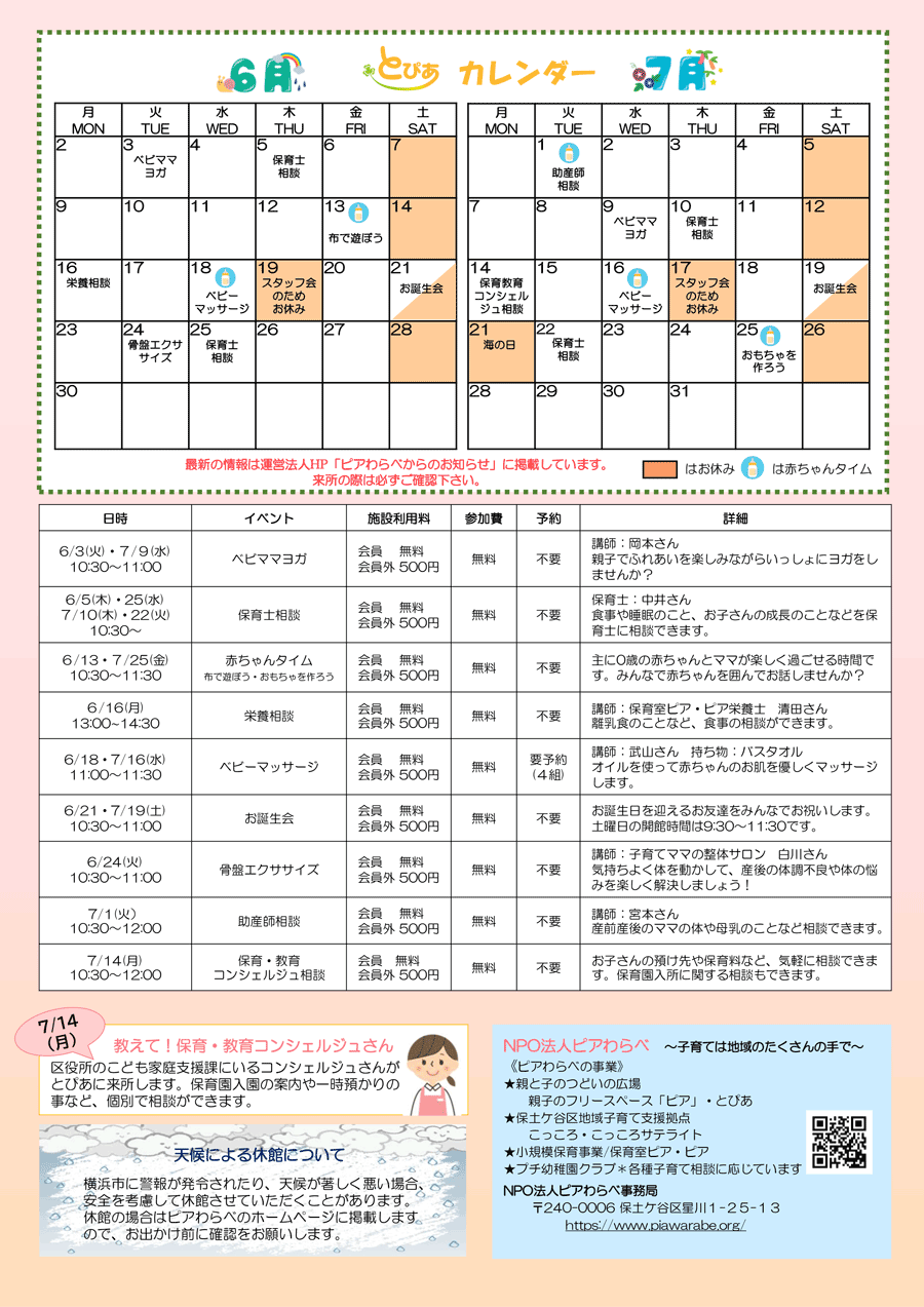 とぴあ通信・裏面